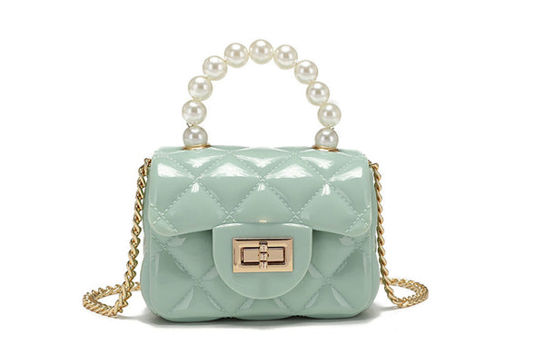 privileged by j.c. dossier Perla Mint Jelly Mini Purse