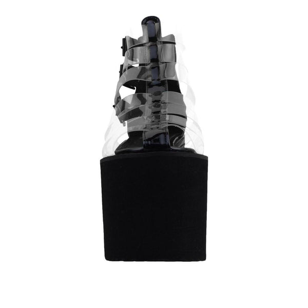 Privileged By J.c. Dossier Pest Black Clear Platform Shoes