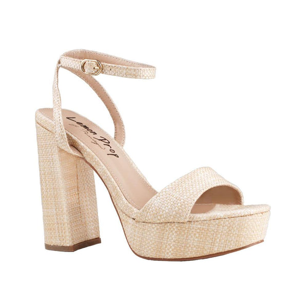 Privileged By J.c. Dossier Petree Beige Platform Heels