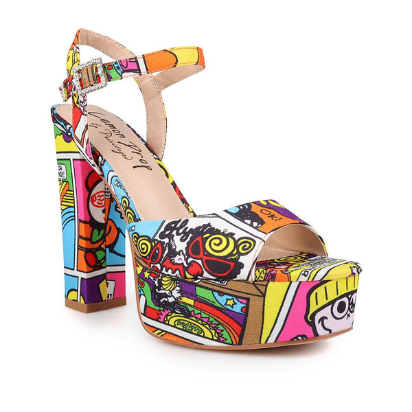Privileged By J.c. Dossier Pietra Bold Platform Heels