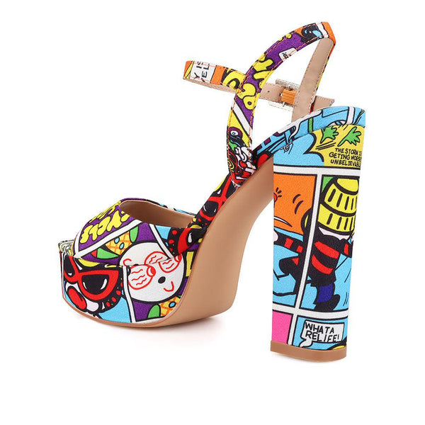 Privileged By J.c. Dossier Pietra Bold Platform Heels