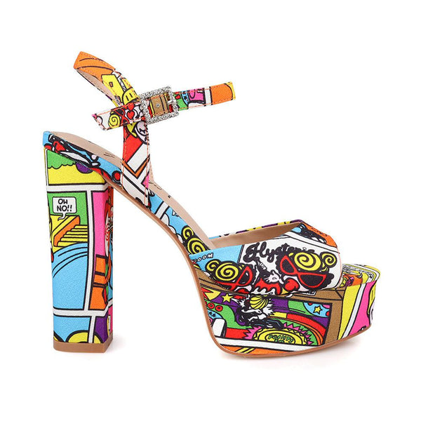 privileged by j.c. dossier Pietra Bold Platform Heels
