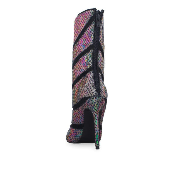 Privileged By J.c. Dossier Plushin Neon Sculptural Bootie