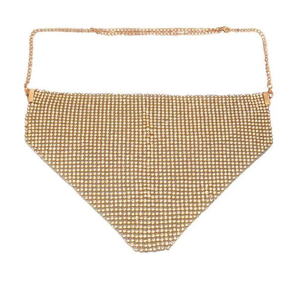 privileged by j.c. dossier POP Rhinestone Mesh Necklace - Statement Glam