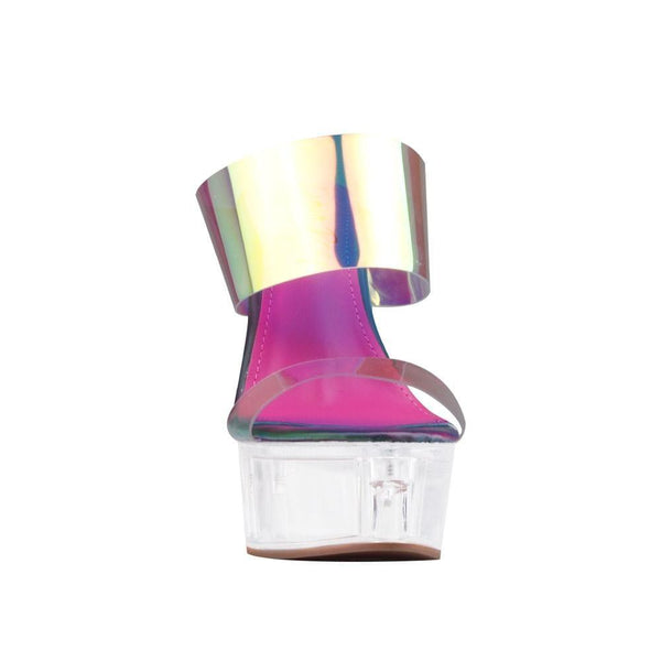 Privileged By J.c. Dossier Poper Iridescent Clear Wedge