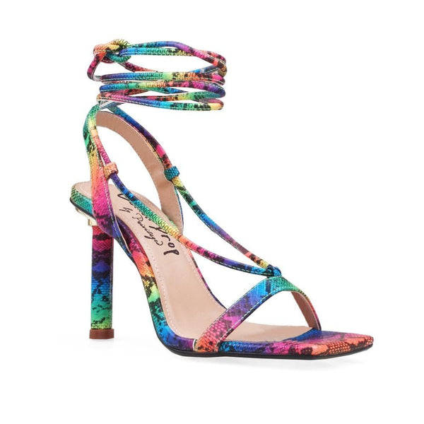Privileged By J.c. Dossier Presidro Rainbow Snake-Embossed Heel