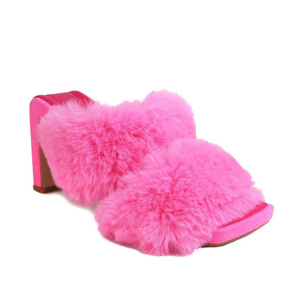 Privileged By J.c. Dossier Arlet Pink Platform Mule