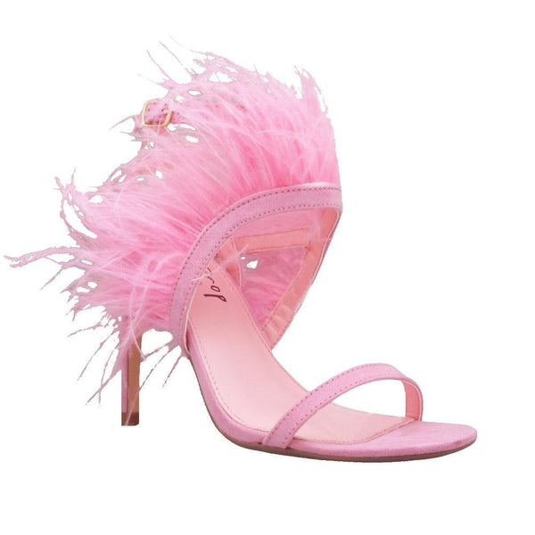 Privileged By J.c. Dossier Cobana Pink Feather Heel