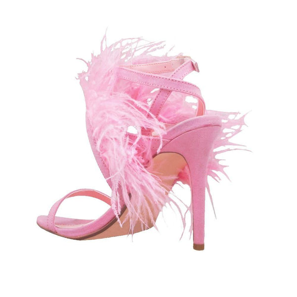 Privileged By J.c. Dossier Cobana Pink Feather Heel