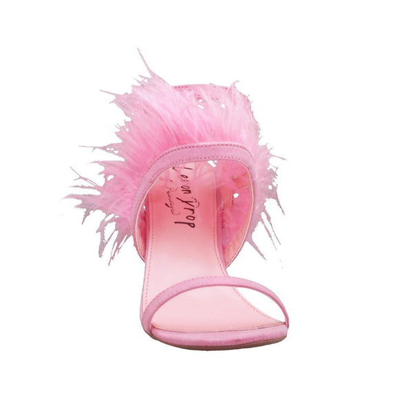 Privileged By J.c. Dossier Cobana Pink Feather Heel