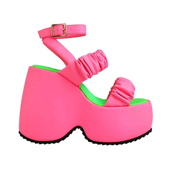 privileged by j.c. dossier Egey Pink Platform Heels