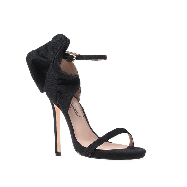 Privileged By J.c. Dossier Elis Black Ruffle Heel