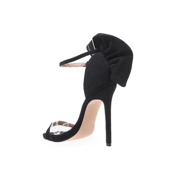 Privileged By J.c. Dossier Elis Black Ruffle Heel