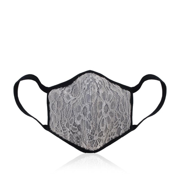 Privileged By J.c. Dossier Floral Lace Mask Black