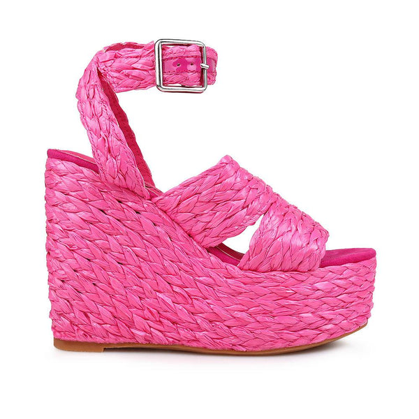 privileged by j.c. dossier Gabbie Pink Wedge Sandal