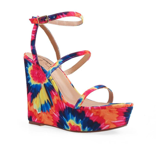 Privileged By J.c. Dossier Ixa Tie-Dye Wedge Heels