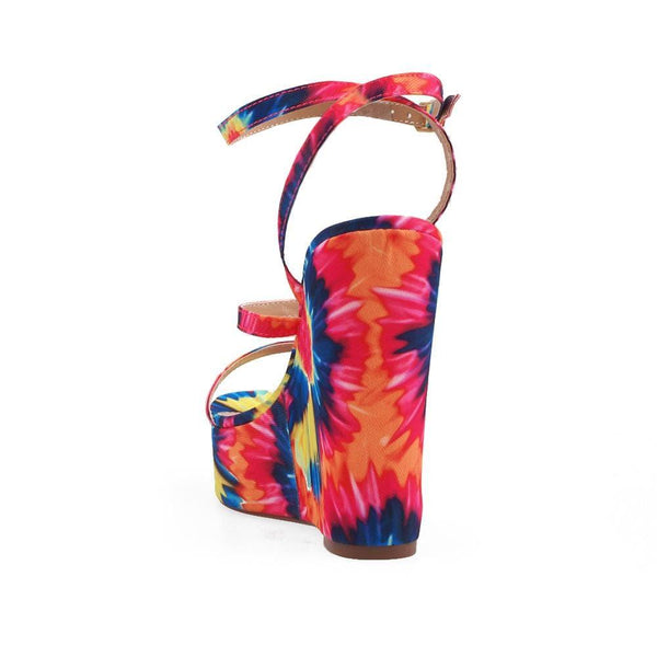 Privileged By J.c. Dossier Ixa Tie-Dye Wedge Heels