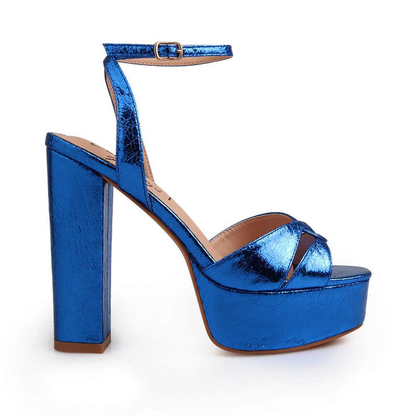privileged by j.c. dossier Jaq Blue Platform Heels