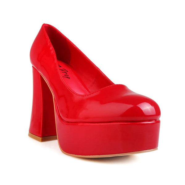 Privileged By J.c. Dossier Joanah Red Platform Pump