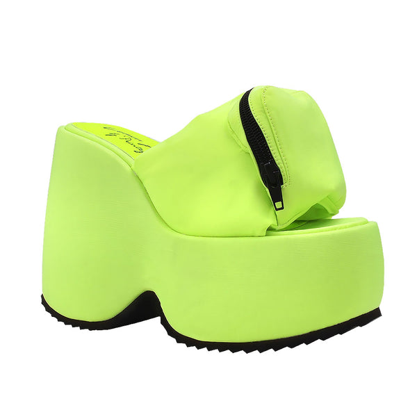 Privileged By J.c. Dossier Kya Neon Platform Wedges