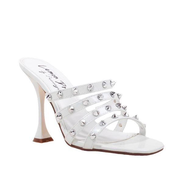 Privileged By J.c. Dossier Laura White Studded Heel