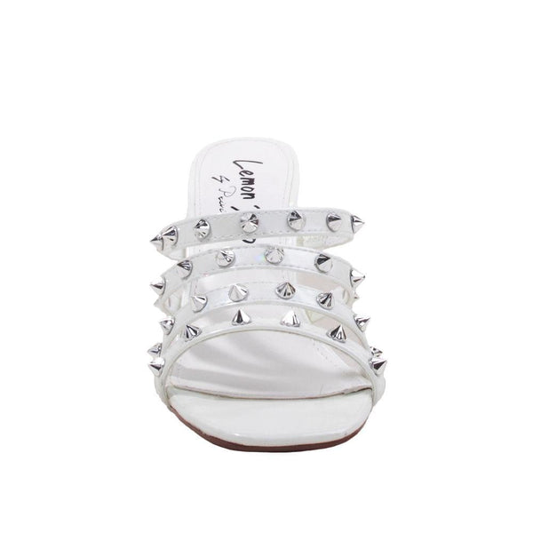 Privileged By J.c. Dossier Laura White Studded Heel