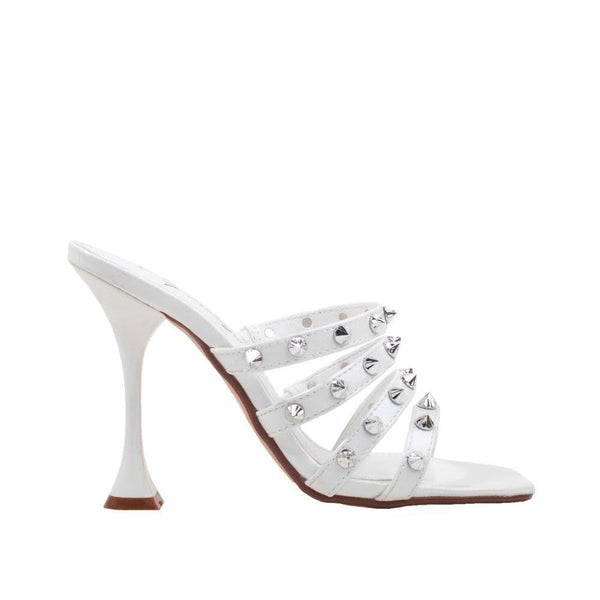 privileged by j.c. dossier Laura White Studded Heel