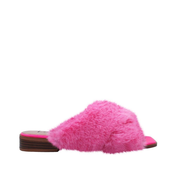 privileged by j.c. dossier Madihha Pink Furry Flats