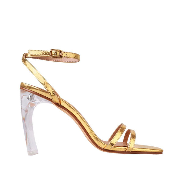 privileged by j.c. dossier Mase Metallic Gold Heel