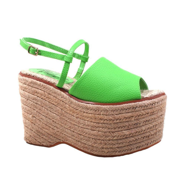 Privileged By J.c. Dossier Petrus Neon Green Wedge