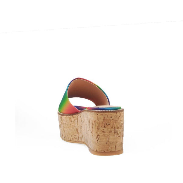 Privileged By J.c. Dossier Rainbow Platform Sandals