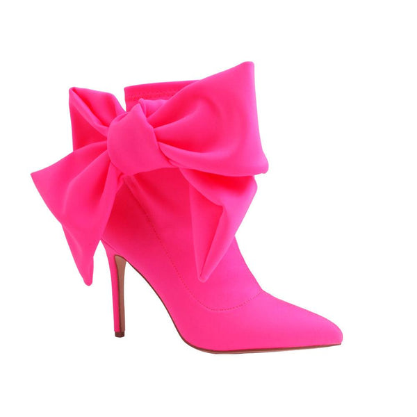 Privileged By J.c. Dossier Sheila Neon Pink Bootie