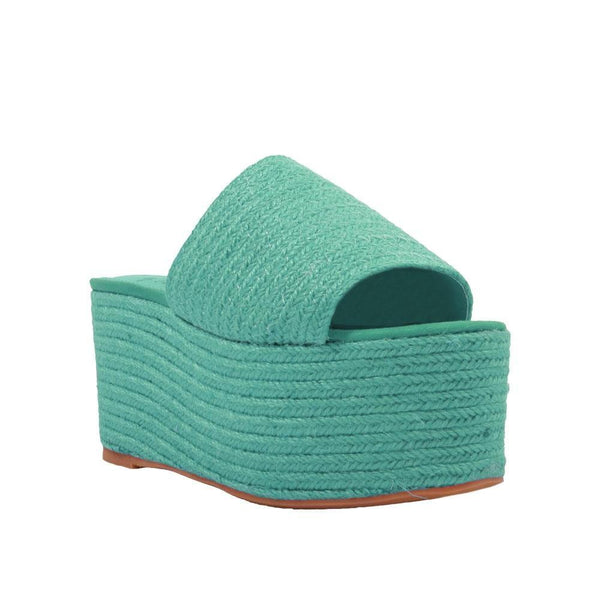 Privileged By J.c. Dossier Wafa Mint Wedge Platform