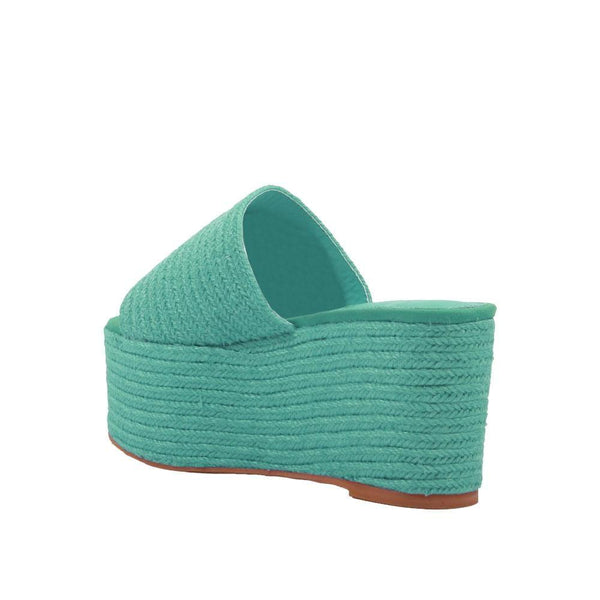 Privileged By J.c. Dossier Wafa Mint Wedge Platform