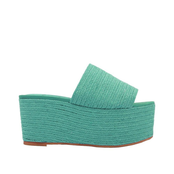 privileged by j.c. dossier Wafa Mint Wedge Platform