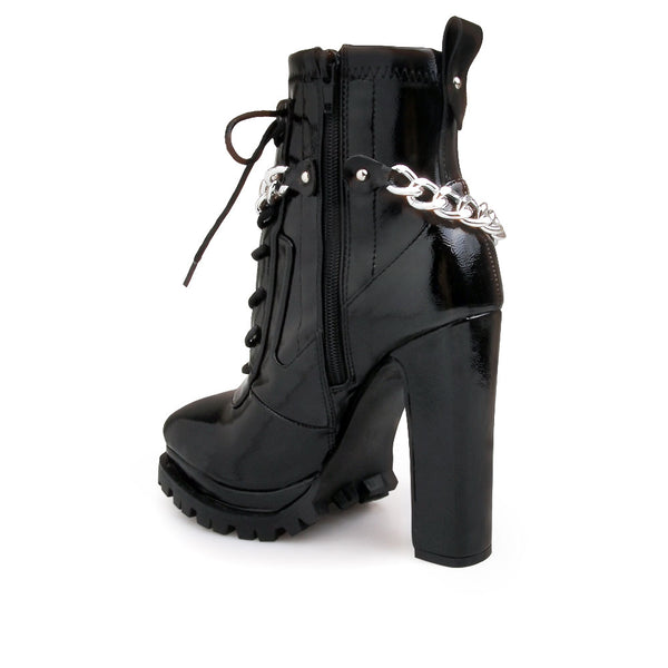 Privileged By J.c. Dossier Qiu Black Bootie With 5-inch Heel