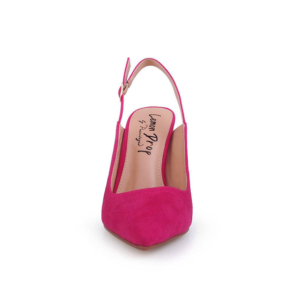 Privileged By J.c. Dossier Quoba Pink Heel With Chain Detail