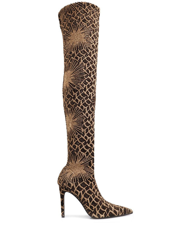 privileged by j.c. dossier Rayssa Leopard Print Vegan Suede Boots