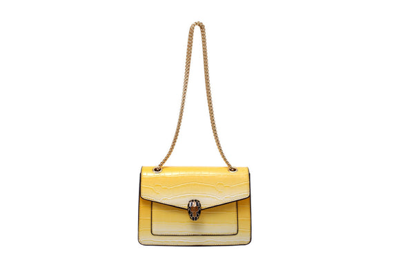privileged by j.c. dossier Reese Yellow Vegan Leather Purse