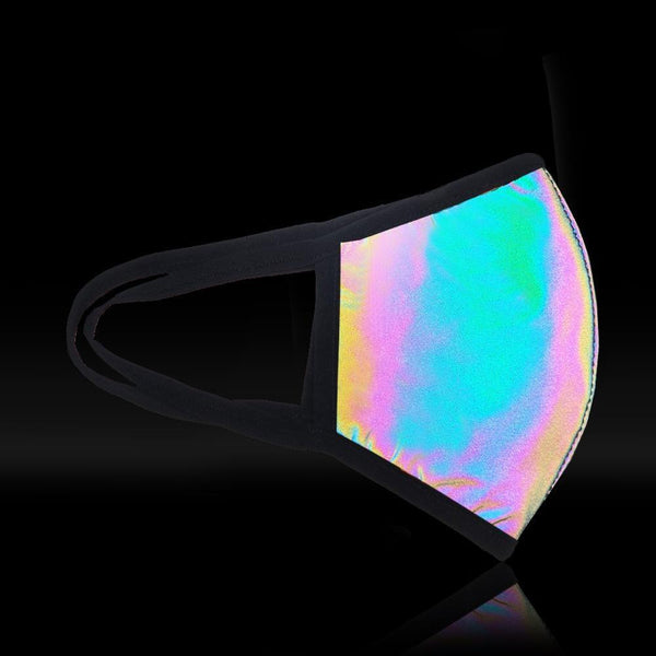 Privileged By J.c. Dossier Reflective Fashion Mask - Neon Shine