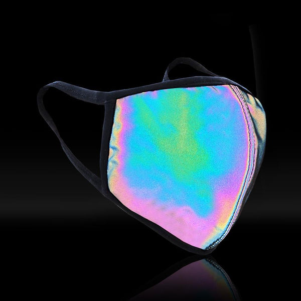 privileged by j.c. dossier Reflective Fashion Mask - Neon Shine