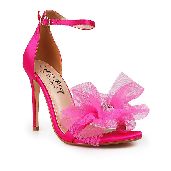 Privileged By J.c. Dossier Rex Fuchsia Satin Heel - Bold & Confident