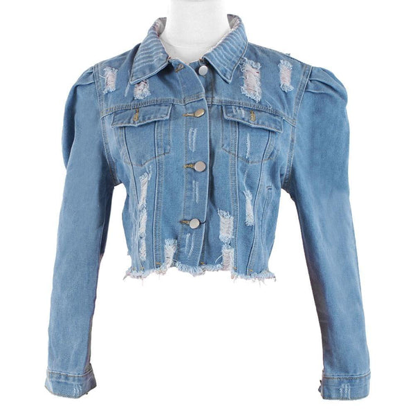 privileged by j.c. dossier Riley Puff Sleeve Denim Jacket