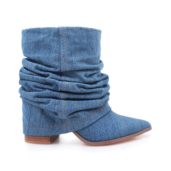 privileged by j.c. dossier Rimbo Denim Bootie | Bold Festival Cowgirl Boots