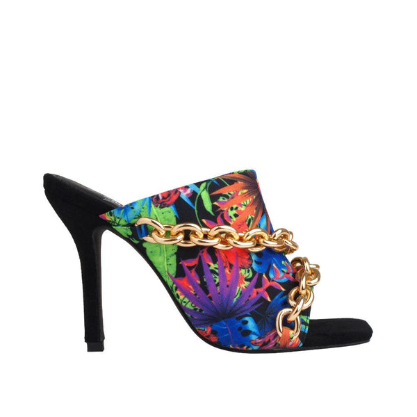 privileged by j.c. dossier Ross Neon Floral Chain Heel