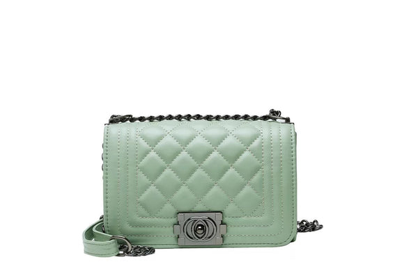 Privileged By J.c. Dossier Rowan Stitch Purse In Sky Blue