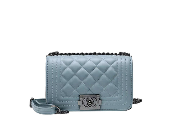 privileged by j.c. dossier Rowan Stitch Purse in Sky Blue