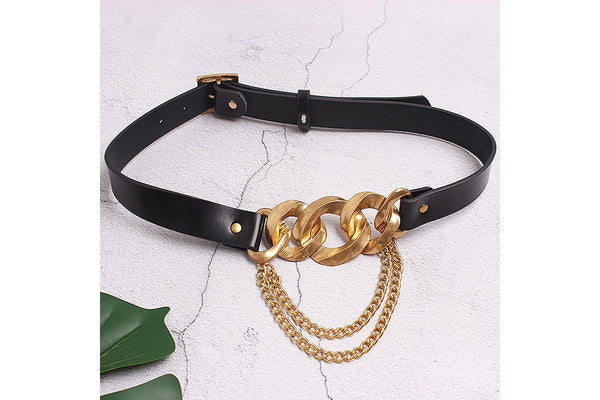 privileged by j.c. dossier Rusar Gold Chain Belt | Bold Statement Accessory