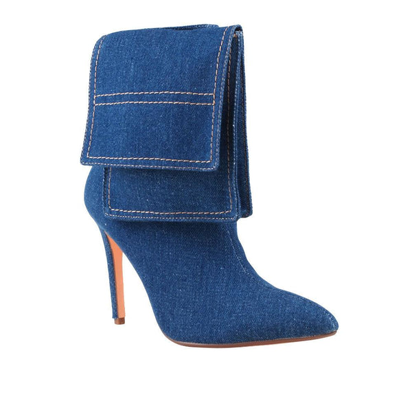 Privileged By J.c. Dossier Sariah Denim Bootie With 4.25" Heel