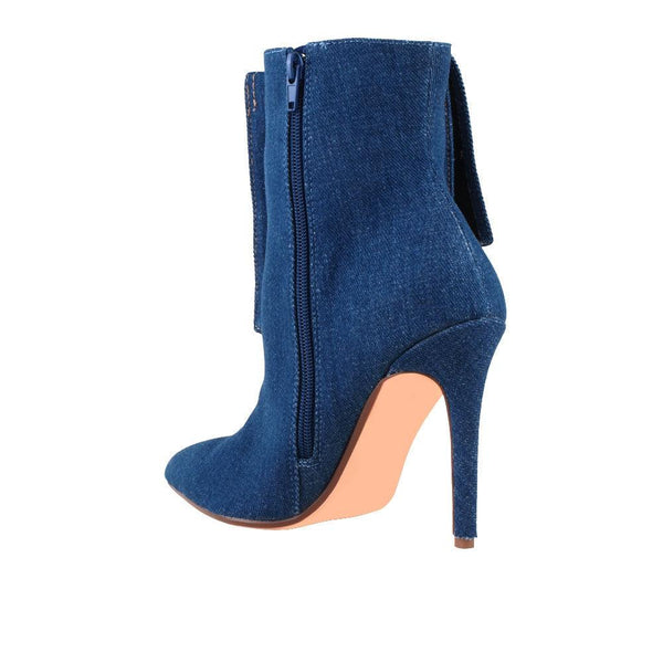 Privileged By J.c. Dossier Sariah Denim Bootie With 4.25" Heel